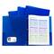 10 Packs: 10 ct. (100 total) C-Line® Blue Two-Pocket Heavyweight Poly Portfolio Folder with Prongs